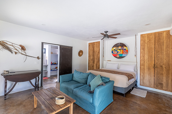 Bed - Flatback Casita - Accommodation at Casa Kura Kura