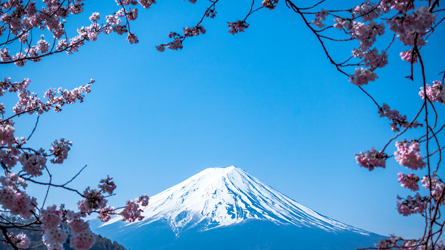 Fuji Mountain in Japan