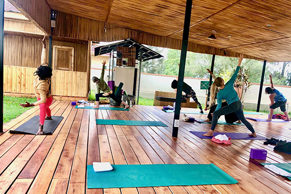 Yoga class at Heaven Boutique Hotel - Kigali, Rwanda