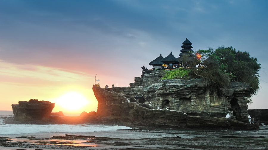Tanah Lot Temple in Bali, Indonesia