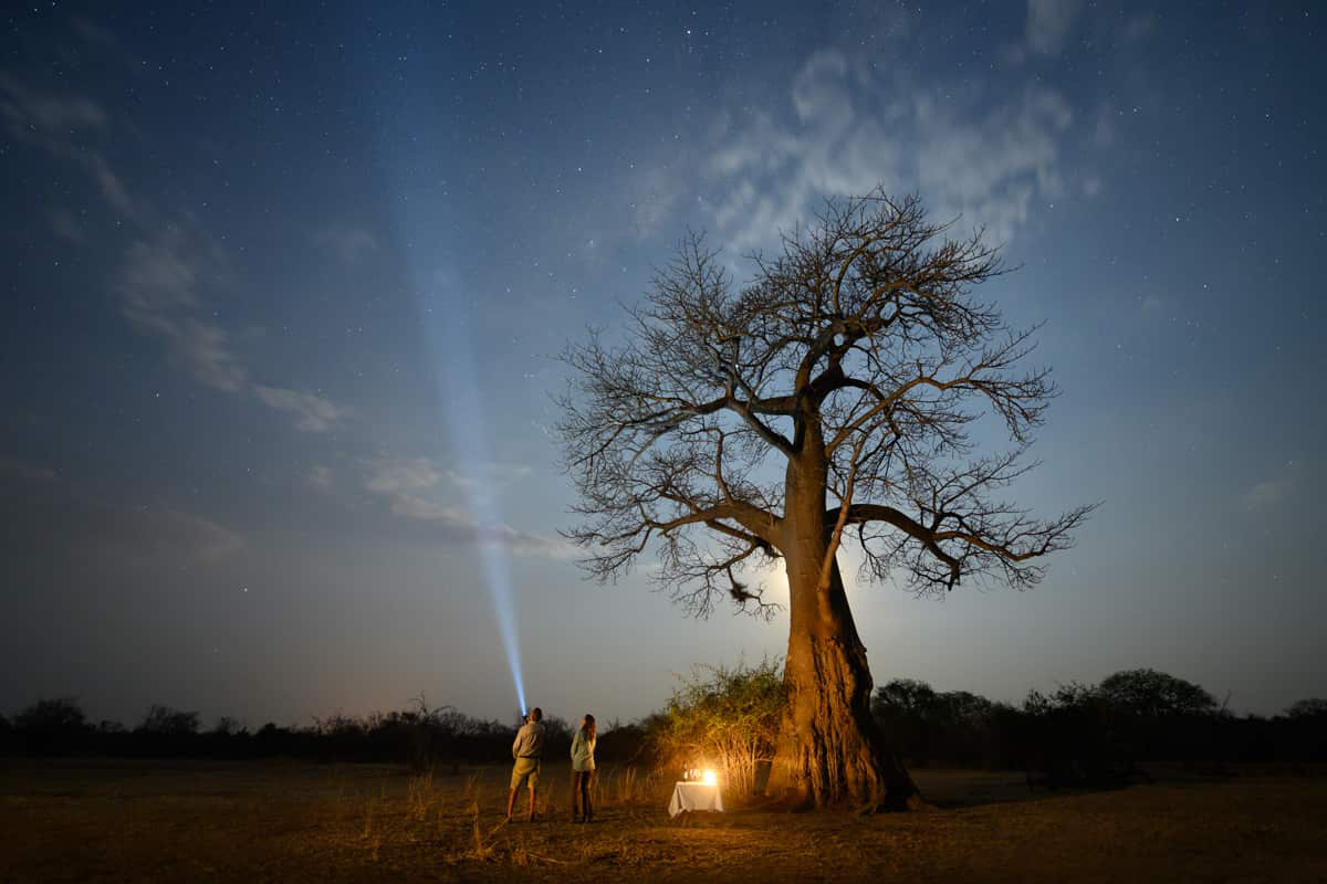 Star gazing in South Luangwa National Park